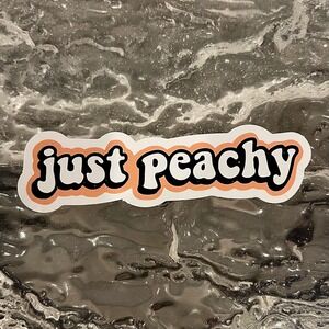 5/$10  Inspirational Waterproof New Vinyl Sticker Decal- Just Peachy